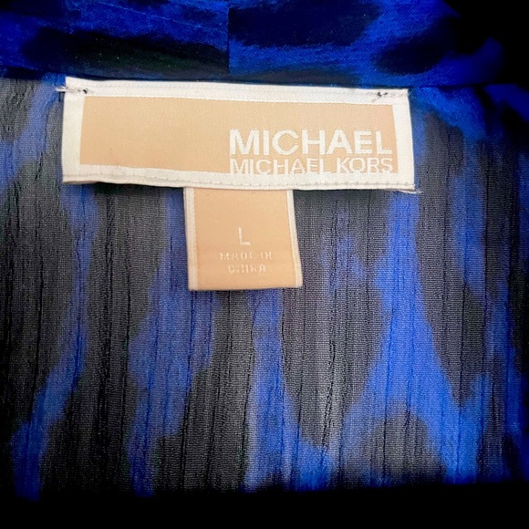 MICHAEL Michael Kors sheer animal print blouse - Picture 2 of 4